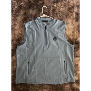 ⛳️ Rusty Putter Bradbury 1/4 zip golf vest. Size XL Sky blue